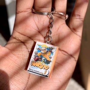 Naruto inspired Manga Book Keychain
